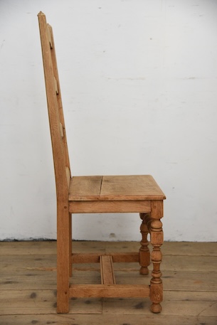 アンティーク　フレンチ　剥離　チャーチチェア　ダイニングチェア　フレンチ　７