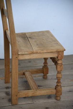 アンティーク　フレンチ　剥離　チャーチチェア　ダイニングチェア　フレンチ　７