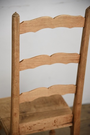 アンティーク　フレンチ　剥離　チャーチチェア　ダイニングチェア　フレンチ　７