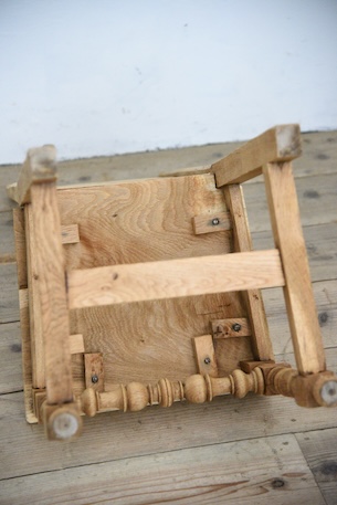 アンティーク　フレンチ　剥離　チャーチチェア　ダイニングチェア　フレンチ　７