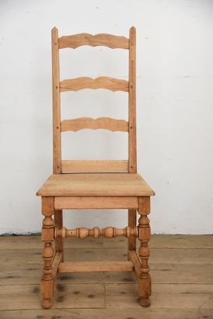 アンティーク　フレンチ　剥離　チャーチチェア　ダイニングチェア　フレンチ　８