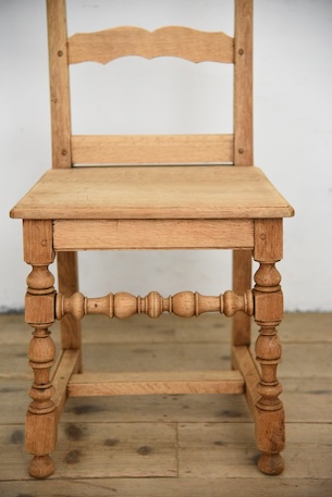 アンティーク　フレンチ　剥離　チャーチチェア　ダイニングチェア　フレンチ　８