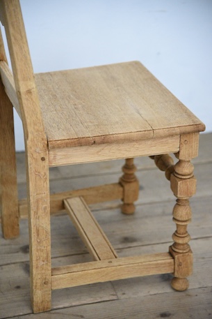 アンティーク　フレンチ　剥離　チャーチチェア　ダイニングチェア　フレンチ　８