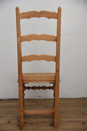 アンティーク　フレンチ　剥離　チャーチチェア　ダイニングチェア　フレンチ　８