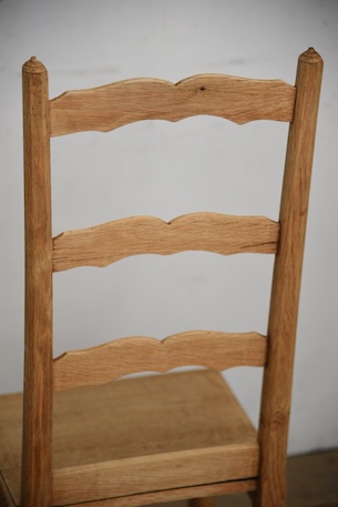 アンティーク　フレンチ　剥離　チャーチチェア　ダイニングチェア　フレンチ　８