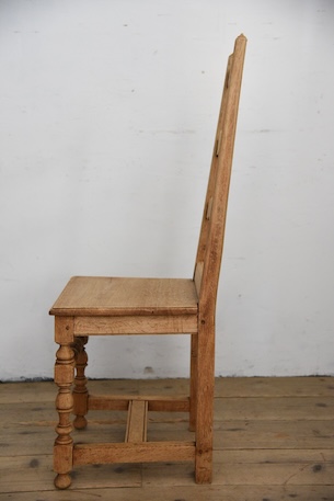 アンティーク　フレンチ　剥離　チャーチチェア　ダイニングチェア　フレンチ　８