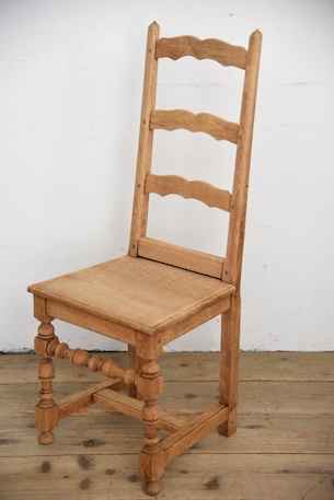 アンティーク　フレンチ　剥離　チャーチチェア　ダイニングチェア　フレンチ　８