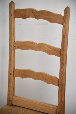 アンティーク　フレンチ　剥離　チャーチチェア　ダイニングチェア　フレンチ　８