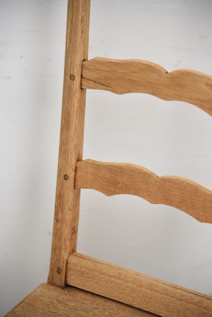 アンティーク　フレンチ　剥離　チャーチチェア　ダイニングチェア　フレンチ　８