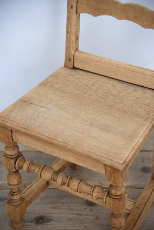 アンティーク　フレンチ　剥離　チャーチチェア　ダイニングチェア　フレンチ　８