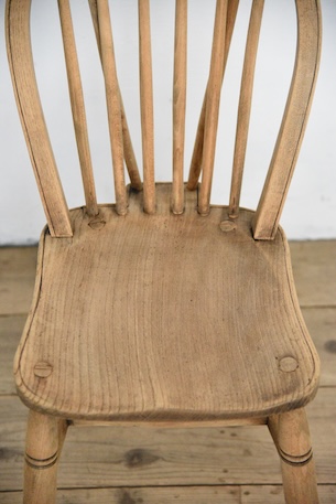 アンティーク　剥離　ウィンザーチェア　イギリス　フープバックチェア　１