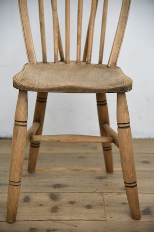 アンティーク　剥離　ウィンザーチェア　イギリス　フープバックチェア　１