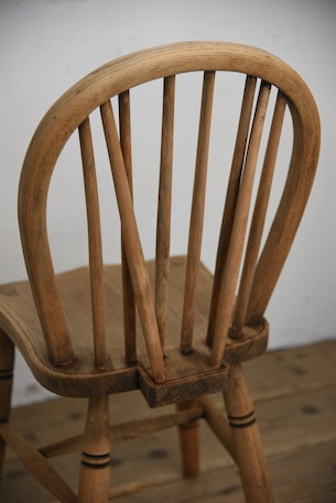 アンティーク　剥離　ウィンザーチェア　イギリス　フープバックチェア　１