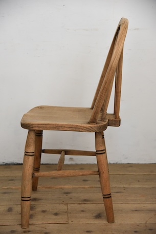 アンティーク　剥離　ウィンザーチェア　イギリス　フープバックチェア　１