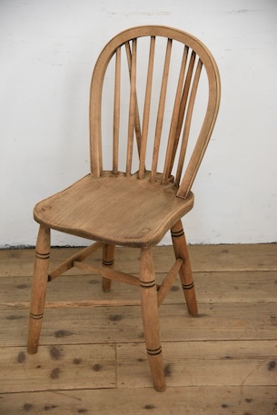 アンティーク　剥離　ウィンザーチェア　イギリス　フープバックチェア　１