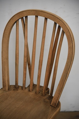 アンティーク　剥離　ウィンザーチェア　イギリス　フープバックチェア　１