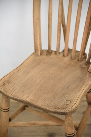 アンティーク　剥離　ウィンザーチェア　イギリス　フープバックチェア　１