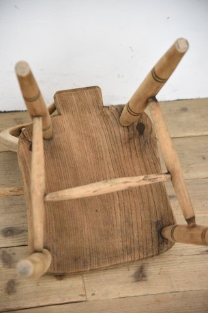 アンティーク　剥離　ウィンザーチェア　イギリス　フープバックチェア　１