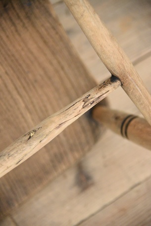 アンティーク　剥離　ウィンザーチェア　イギリス　フープバックチェア　１