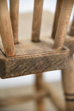 アンティーク　剥離　ウィンザーチェア　イギリス　フープバックチェア　１