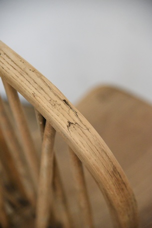 アンティーク　剥離　ウィンザーチェア　イギリス　フープバックチェア　１