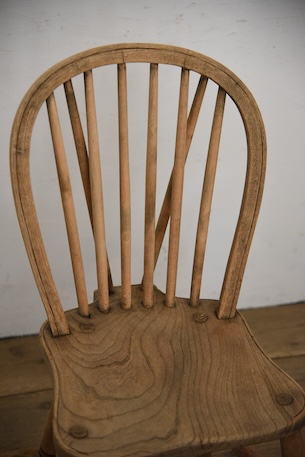 アンティーク　剥離　ウィンザーチェア　イギリス　フープバックチェア　２