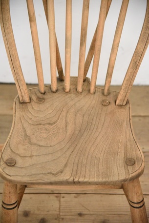 アンティーク　剥離　ウィンザーチェア　イギリス　フープバックチェア　２