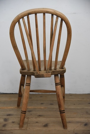 アンティーク　剥離　ウィンザーチェア　イギリス　フープバックチェア　２