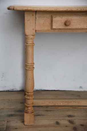 アンティーク　ドロワーテーブル　剥離　フレンチ　デスク