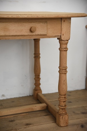 アンティーク　ドロワーテーブル　剥離　フレンチ　デスク