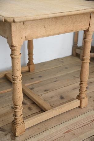 アンティーク　ドロワーテーブル　剥離　フレンチ　デスク