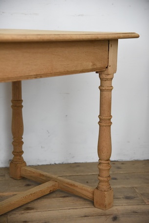 アンティーク　ドロワーテーブル　剥離　フレンチ　デスク