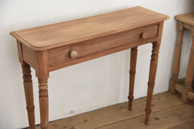 アンティーク　コンソール　ドロワーテーブル　剥離　フレンチ　イギリス