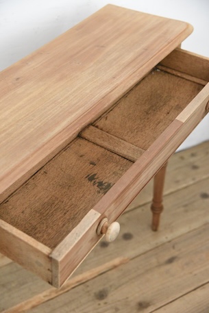 アンティーク　コンソール　ドロワーテーブル　剥離　フレンチ　イギリス