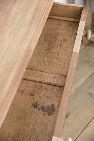 アンティーク　コンソール　ドロワーテーブル　剥離　フレンチ　イギリス