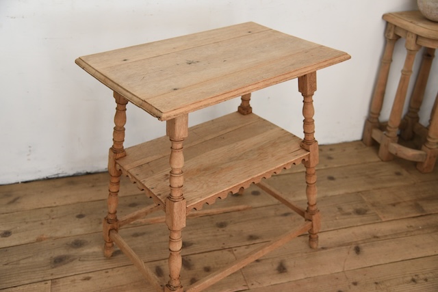 アンティーク　サイドテーブル　剥離　飾り台　フレンチ