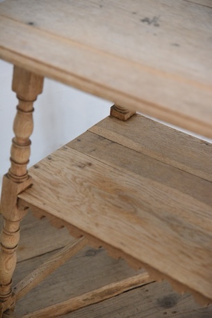 アンティーク　サイドテーブル　剥離　飾り台　フレンチ