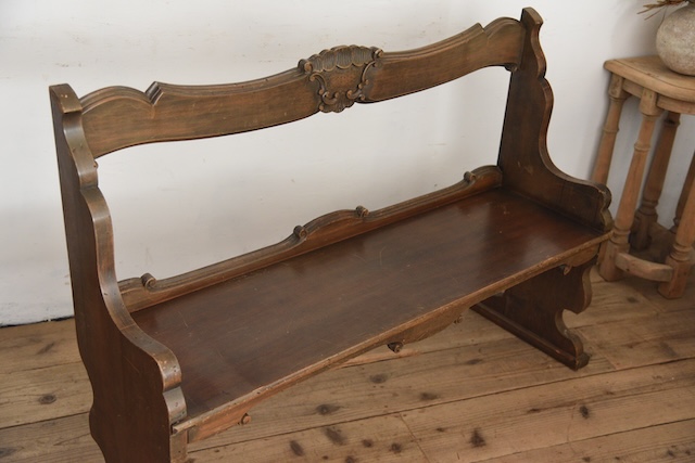 アンティーク　ベンチ　フレンチ　チャーチベンチ