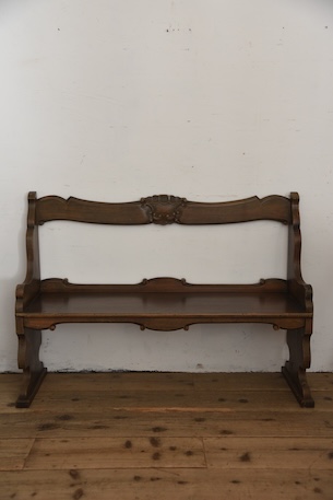 アンティーク　ベンチ　フレンチ　チャーチベンチ