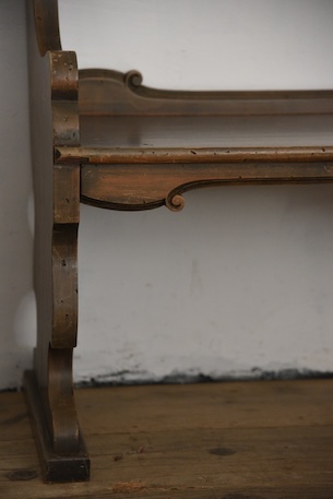 アンティーク　ベンチ　フレンチ　チャーチベンチ