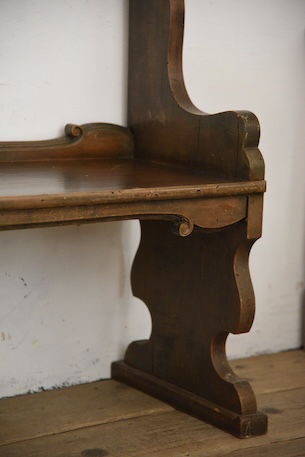 アンティーク　ベンチ　フレンチ　チャーチベンチ