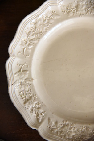アンティーク　ポントシュー　皿　プレート　１８世紀