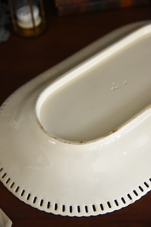アンティーク　プレート　　陶器　　皿　　フレンチ