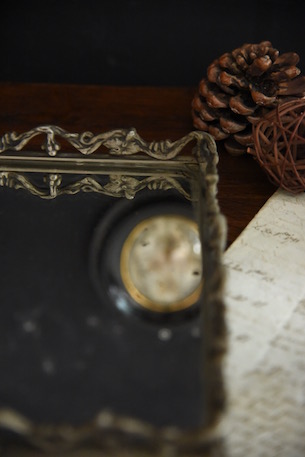 アンティーク　ミラートレイ　フレンチ　ディスプレイ