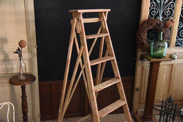 アンティーク　ラダー　木製