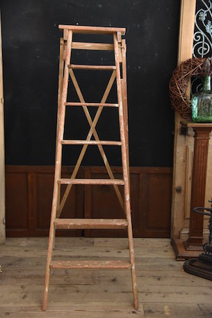 アンティーク　ラダー　木製