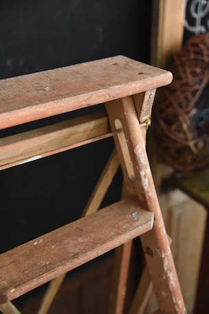 アンティーク　ラダー　木製