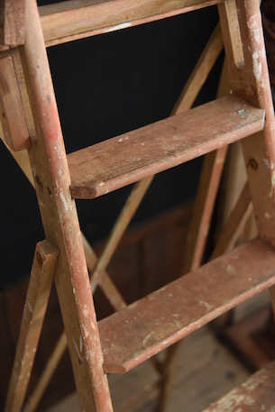 アンティーク　ラダー　木製