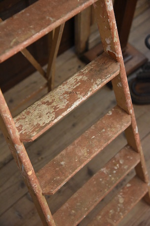 アンティーク　ラダー　木製