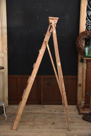 アンティーク　ラダー　木製